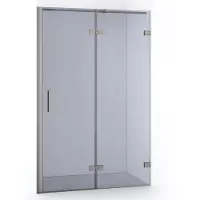Maxaro Diamond Douchedeur 110cm Rvs Rookglas | 200cm | 8mm Veiligheidsglas | Douchedeuren | Douchedeur glas | Glazen Douchedeur | Nisdeur Douche
