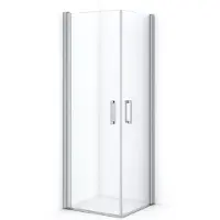 Maxaro Diamond Douchecabine | 60x60 cm Chroom Helder glas Draaideur Vierkant