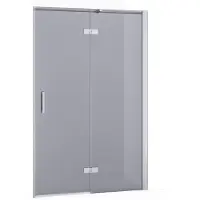 Maxaro Diamond Douchedeur 120cm Chroom Rookglas Draaideur 200cm Hoog 8mm Veiligheidsglas | Douchedeur | Draaideur Douche | Glazen Douchedeur