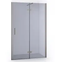 Maxaro Diamond Douchedeur 120 cm Rvs Rookglas Draaideur 200cm Hoog 8mm Veiligheidsglas Verstelbaar | Douchedeur | Draaideur Douche | Glazen Douchedeur