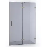 Maxaro Diamond Douchedeur 120 cm Rvs Rookglas Draaideur 200cm Hoog 8mm Veiligheidsglas Verstelbaar | Douchedeur | Draaideur Douche | Glazen Douchedeur