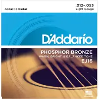 D'Addario EJ16 Phosphor Bronze Light 12-53