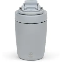 Leopold Vienna - Koffiebeker RVS thermosfles to go beker Moshi - Grijs - 350ml