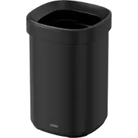 Desq Prullenbak 20 liter - Onzichtbare afvalzak bevestigingsring - Papierbak - Kantoor prullenbak - Metaal - Dutch Design - Zwart