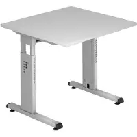Hjh OFFICE PRO MEGA 8 S - 80 x 80 Grijs/Zilver Tafelhoogte I In hoogte verstelbaar