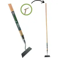 Synx Tools Schoffel 18 cm – Onkruidverwijderaar - Schoffelsteel met hilt 160 cm