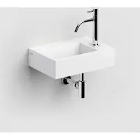 Clou Flush 2 fontein 36cm solid surface wit mat