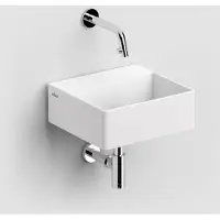 Clou New Flush 1 fontein solid surface 28cm wit mat