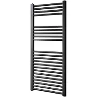 Sanicare design handdoekradiator 45x112cm zwart mat