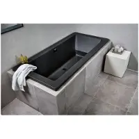 Xenz Society ligbad 190x80x50cm ebony mat zwart