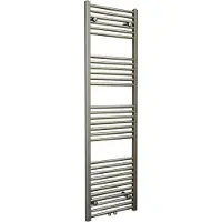 Sanicare design handdoekradiator 45x160cm midden aansluiting inox look