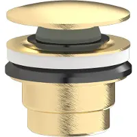 Plieger Roma 2 in 1 design afvoerplug goud geborsteld