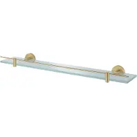 Haceka Kosmos planchet glas 60cm goud geborsteld