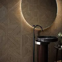Colorker Tangram decortegel 32x100cm - Coffee