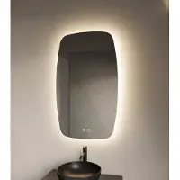 Gliss Design Erato spiegel verticaal met LED-verlichting en verwarming 60x100cm