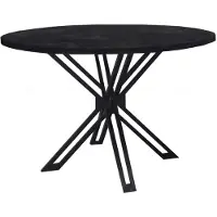 Benoa Susy ronde eetkamertafel zwart mangohout 140cm