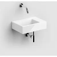 Clou Flush 2 keramische fontein 36cm zonder kraangat wit glans