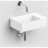 Clou New Flush 2 fontein solid surface 36cm wit mat