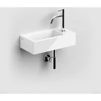Clou Flush 3 keramische fontein 36cm met kraangat rechts wit glans