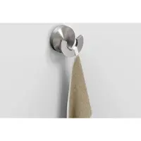 Clou Flat dubbel handdoekhaakje chroom
