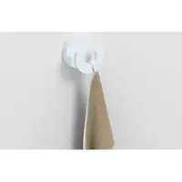 Clou Flat dubbel handdoekhaakje wit mat