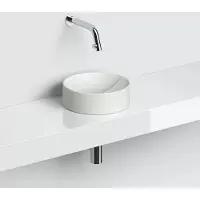 Clou Vale keramische fontein 22cm zonder kraangat wit mat