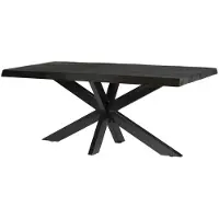 LivingFurn eetkamertafel norris tree 240x100x76 cm mangohout / gecoat staal