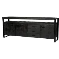 LivingFurn dressoir norris 210x80x45 cm mangohout