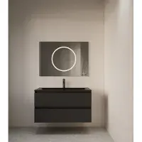 Gliss Design Circe spiegel met LED-verlichting en scheerspiegel inclusief verwarming 80x70cm