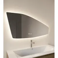 Gliss Design Tartaros spiegel met LED-verlichting en verwarming 100x50cm