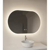 Gliss Design Orion spiegel horizontaal met LED-verlichting en verwarming 150x70cm