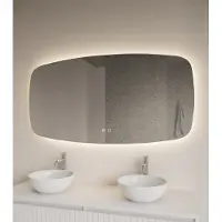 Gliss Design Erato spiegel horizontaal met LED-verlichting en verwarming 100x60cm