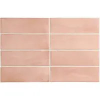 Jabo Premium Koko wandtegel 15x5cm zalm roze mat