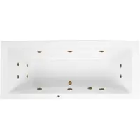 Lambini Designs Cube bubbelbad 170x75cm elektronisch met 6+4+2 hydrojets goud
