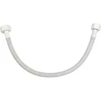 Best design White flexibele aansluitslang 35cm 1/2" x 3/8" wit mat
