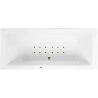 Lambini Designs Cube bubbelbad 180x80cm elektronisch met 12 aerojets rose goud