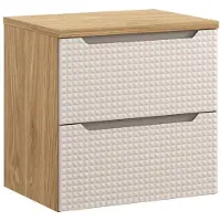 Comad Luxor Beige badmeubel 60cm met 2 lades en wastafelblad