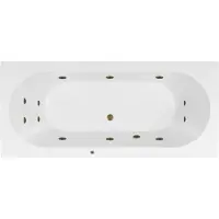 Lambini Designs Round bubbelbad 180x80cm elektronisch met 6+4+2 hydrojets rose goud
