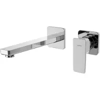 Sapho Tursi 2-gats inbouw wastafelkraan chroom
