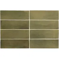 Jabo Premium Koko wandtegel 15x5cm olijfgroen mat