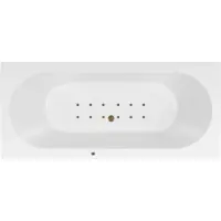 Lambini Designs Round bubbelbad 170x75cm elektronisch met 12 aerojets rose goud