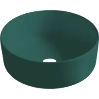 Best design Luzz waskom 40cm keramiek donkergroen mat