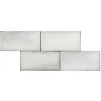 Terre d'Azur Terre-Spatula wandtegel 10x20cm wit glans