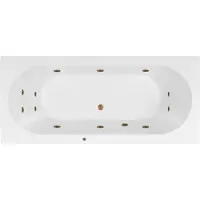 Lambini Designs Round bubbelbad 170x75cm elektronisch met 6+4+2 hydrojets goud
