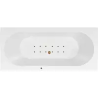 Lambini Designs Round bubbelbad 170x75cm elektronisch met 12 aerojets goud