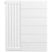 Eastbrook plaat voor paneelradiator met streep 50x60cm wit glans