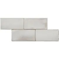 Terre d'Azur Terre-Spatula wandtegel 10x20cm beige glans