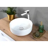 Comad Maja waskom rond 36x36cm glans wit