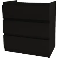 SaniGoods Rocky staande onderkast met 80cm zwart