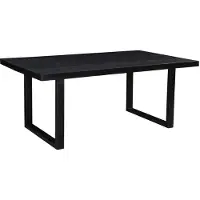 LivingFurn Kala eettafel U-poot 180x90cm mangohout zwart